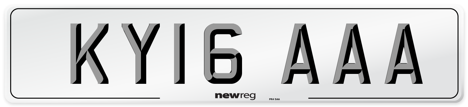 KY16 AAA Number Plate from New Reg